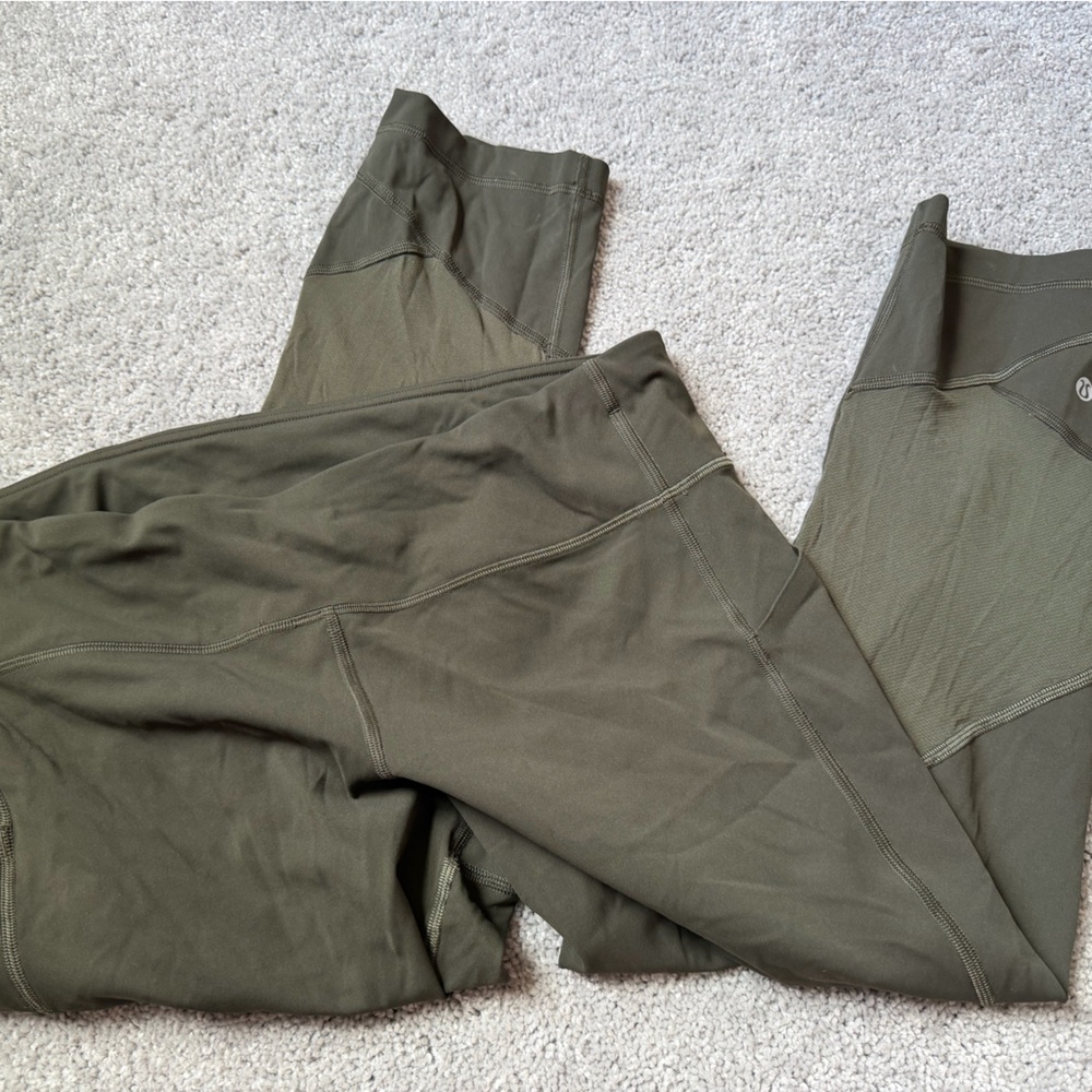 lululemon athletica Olive Green Leggings
